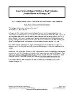 Emergency Refugee Shelter at Fort Ontario: Jewish Haven at Oswego, NY Bibliography
