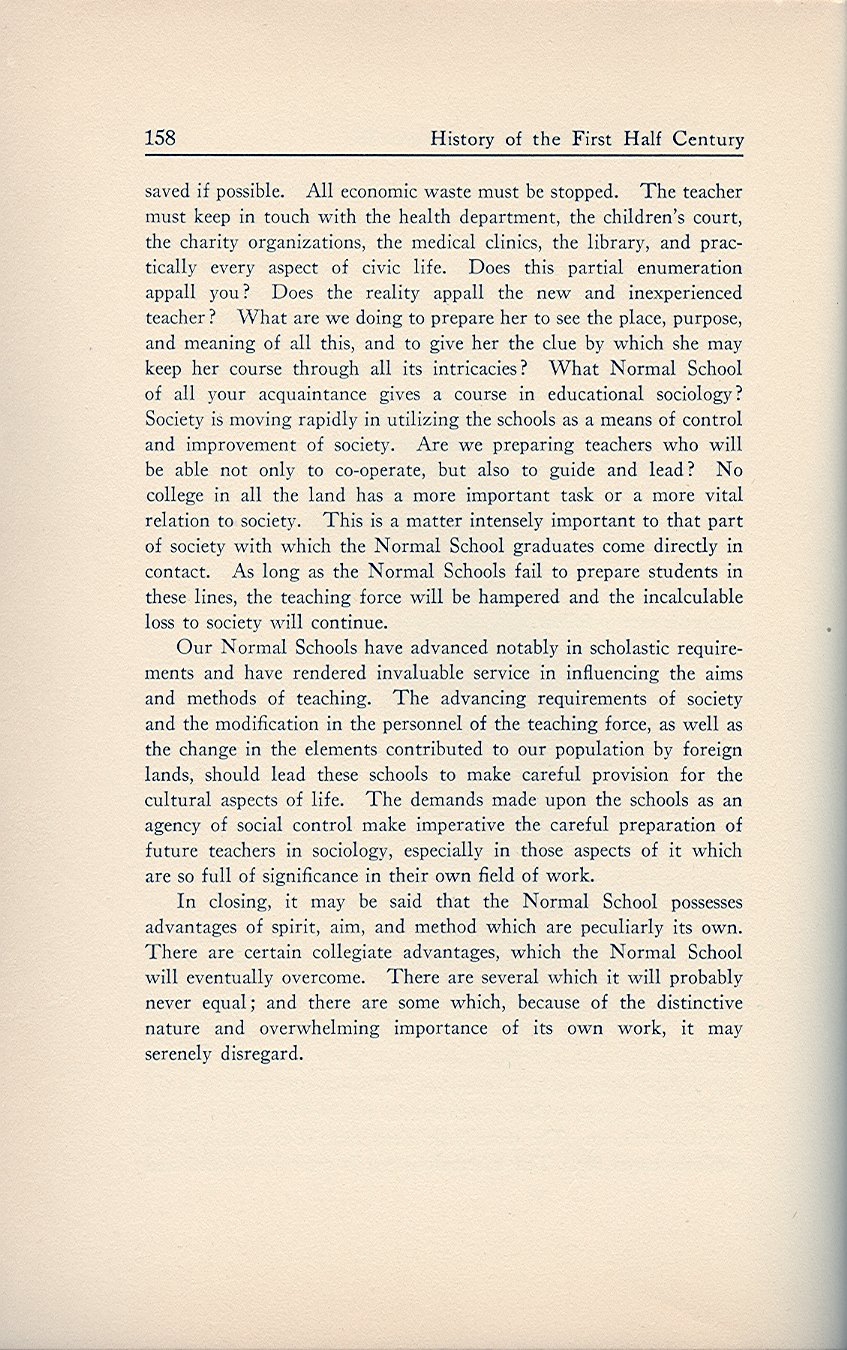 History of the First Half Century of the Oswego State Normal and Training School, 
Oswego, N.Y. - Page 165