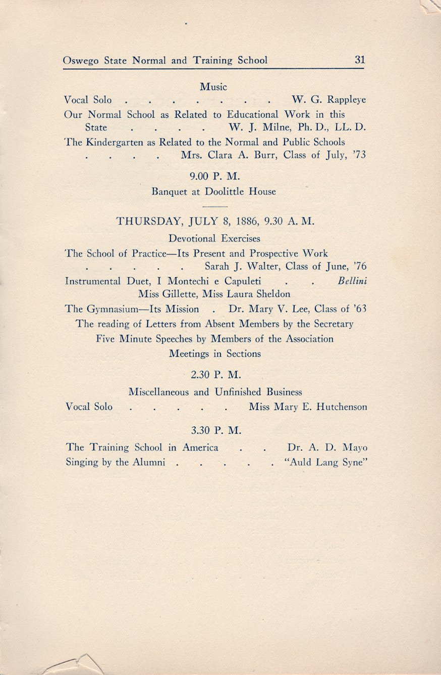 History of the First Half Century of the Oswego State Normal and Training School, 
Oswego, N.Y. - Page 32