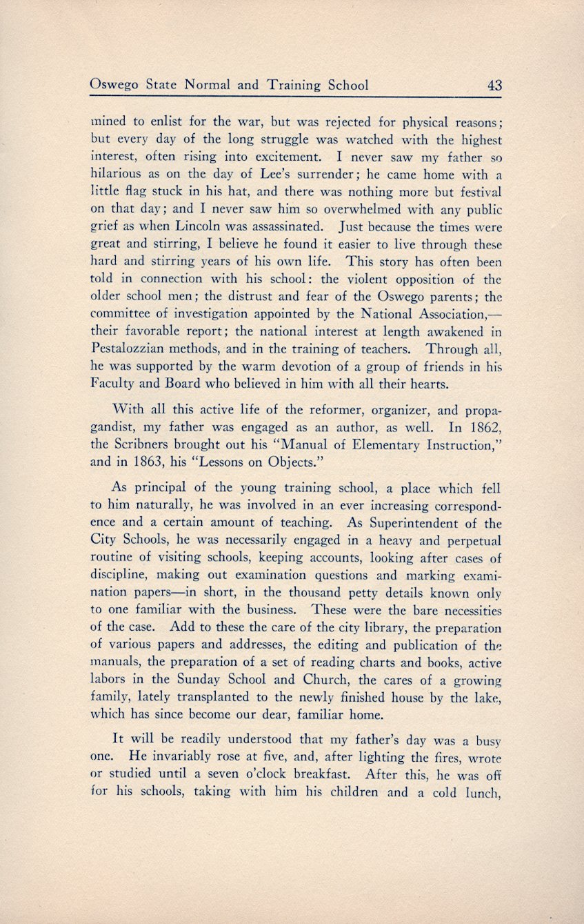 History of the First Half Century of the Oswego State Normal and Training School, 
Oswego, N.Y. - Page 44