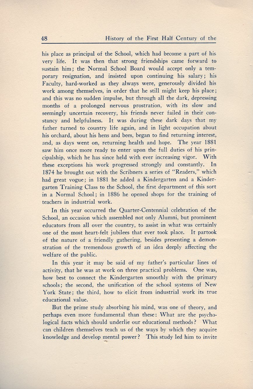 History of the First Half Century of the Oswego State Normal and Training School, 
Oswego, N.Y. - Page 49