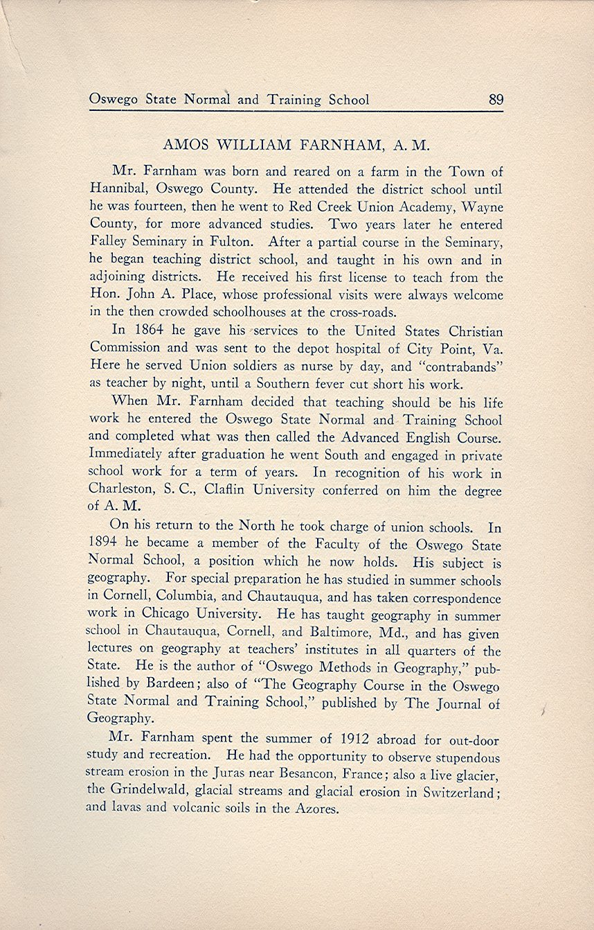 History of the First Half Century of the Oswego State Normal and Training School, 
Oswego, N.Y. - Page 94