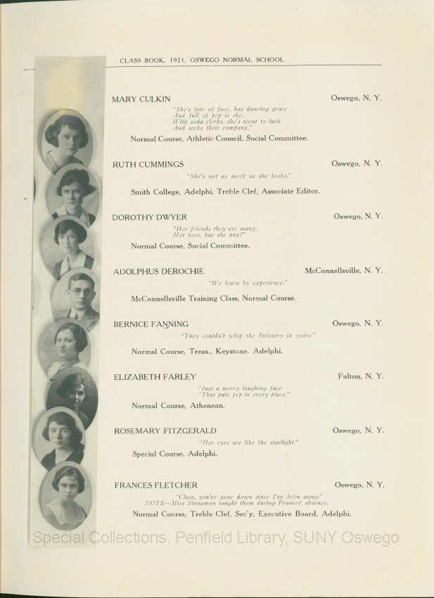 Class Book - 1921 Class Book