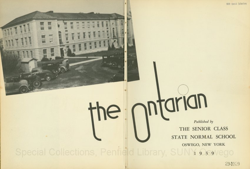 The Ontarian - Inside cover; aerial view of campus