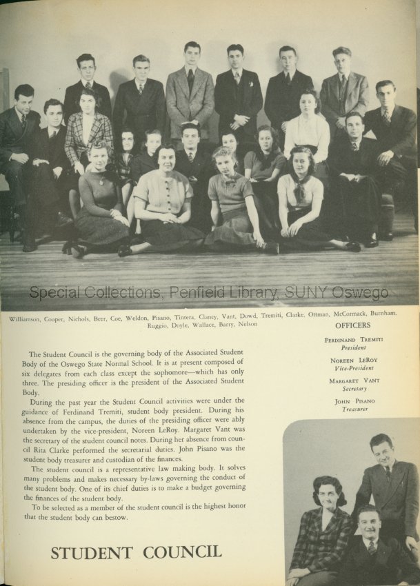 The Ontarian - Inside cover; aerial view of campus