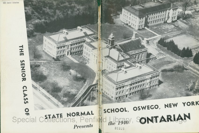 The Ontarian - Inside Cover.  2-page night-time view of Sheldon Hall