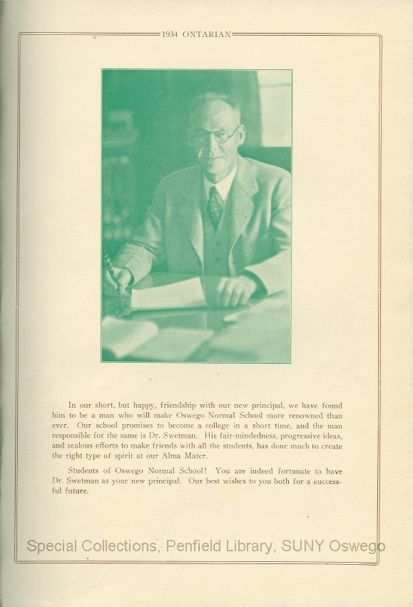 The Ontarian - Page 1.  The Ontarian of the Class of 1934