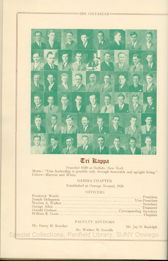 The Ontarian - Page 1.  The Ontarian of the Class of 1934