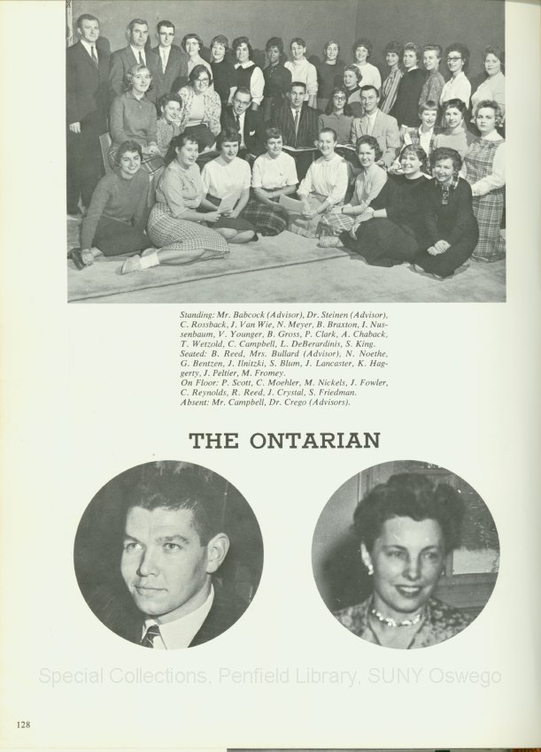 The Ontarian - 1960 Ontarian Front Cover