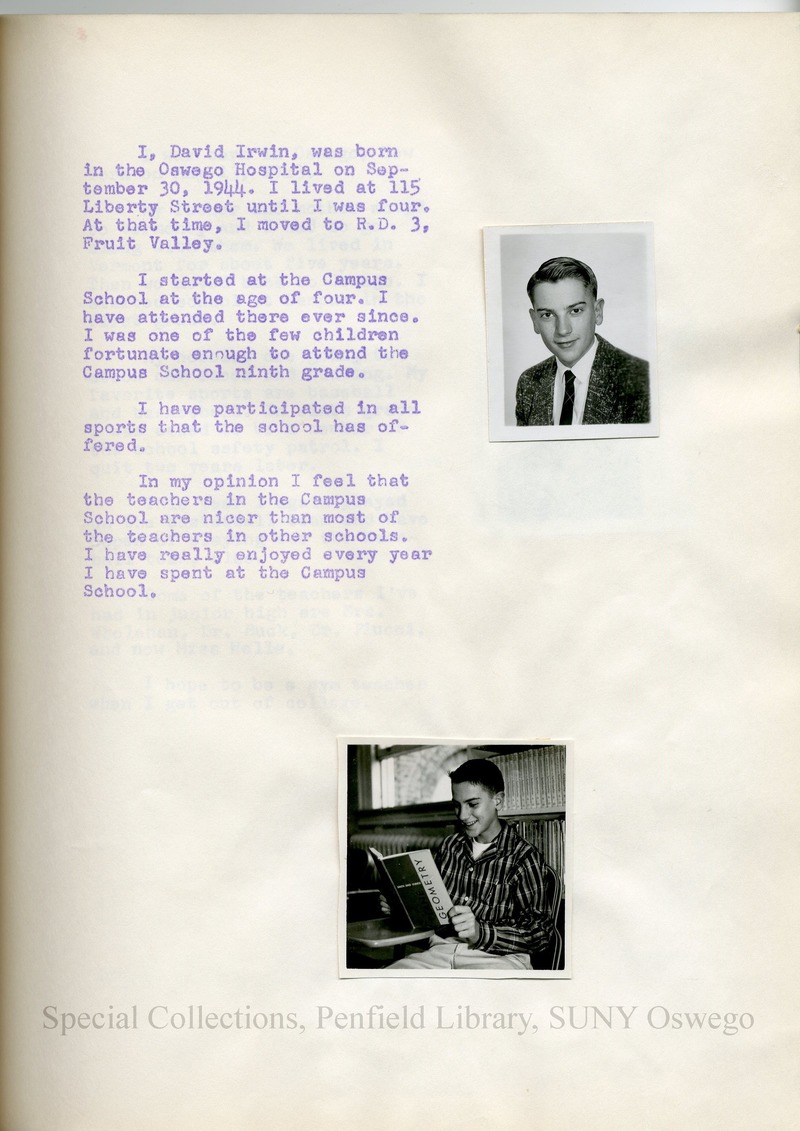 Class of '59 - 1959 Campus School Yearbook