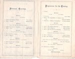 1868 Closing Exercises program of the Oswego Normal & Training School