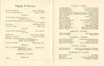 1884 Oswego State Normal and Training School Commencement Exercises program.