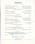 1897 Oswego State Normal and Training School Commencement Exercises program.