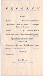 1907 Oswego State Normal and Training School Commencement Exercises program