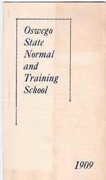1909 Oswego State Normal & Training School Commencement program