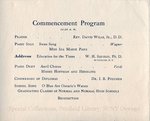 1910 Normal High School, Oswego, New York, Second Commencement program
