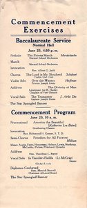 1918 Oswego State Normal and Training School Commencement program