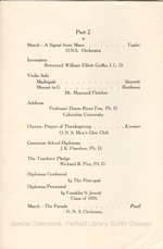 1926 Oswego State Normal School Graduation Exercises