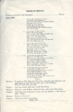 1932 Service in Honour of the Graduating Class of the State Normal School at Christ Church program