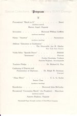 1941 Oswego Normal School Commencement program