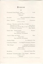 1942 Oswego State Teachers College Commencement + Baccalaureate programs