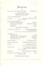 1945 Oswego State Teachers College Commencement + Baccalaureate programs