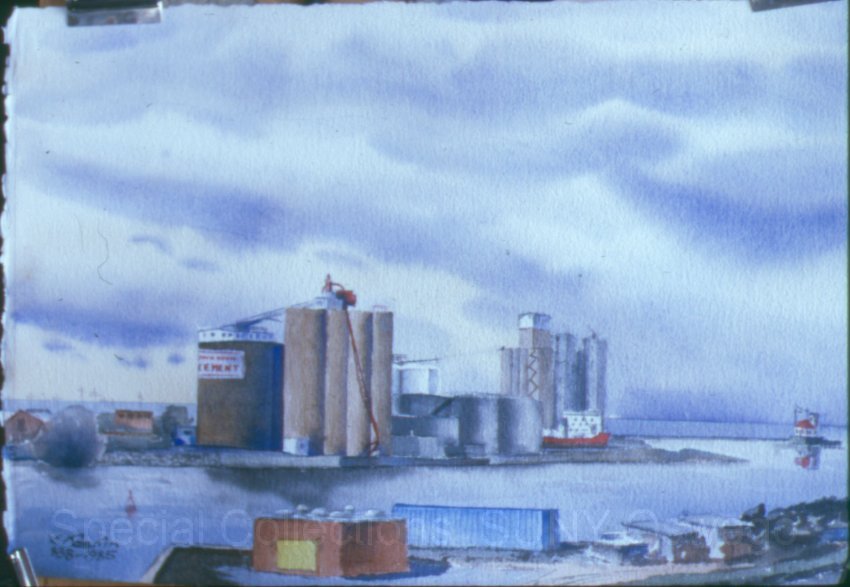 Cement & Grain Silos, Riverfront, Oswego