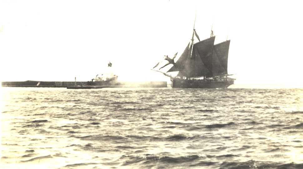 steamer Arundal and a schooner