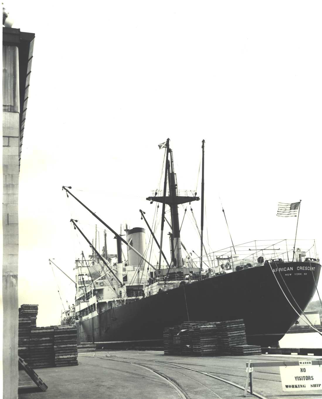 'African Crescent' moored at P