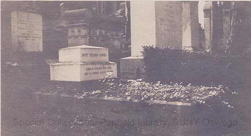 Mary Sheldon Barnes' gravesite