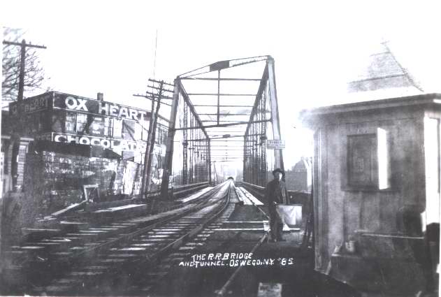 Oswego railroad bridge and tunnel