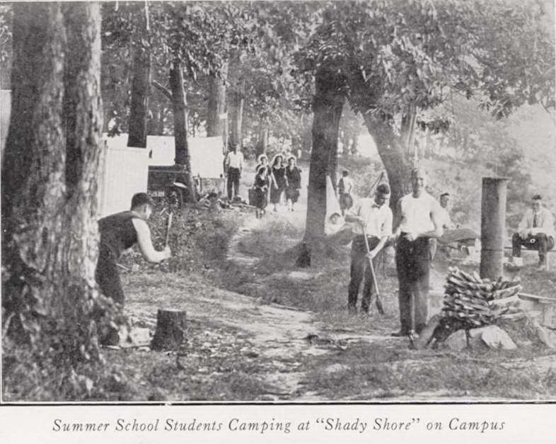 Students Camping at Shady Shore