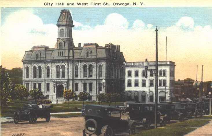 City Hall and West First St.,