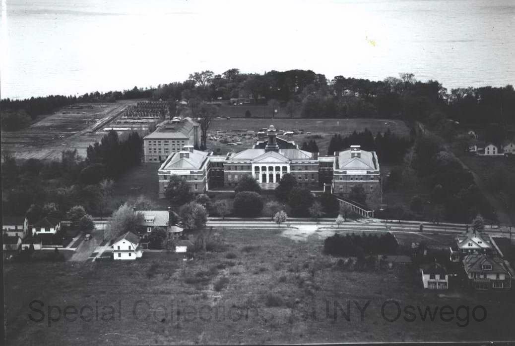 Aerial view of Sheldon Hall