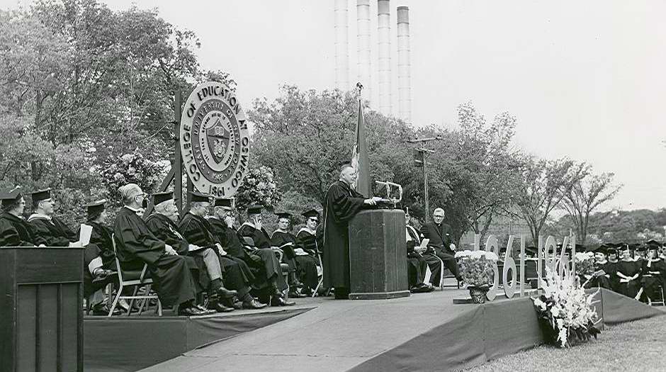 1961 Commencement ceremony