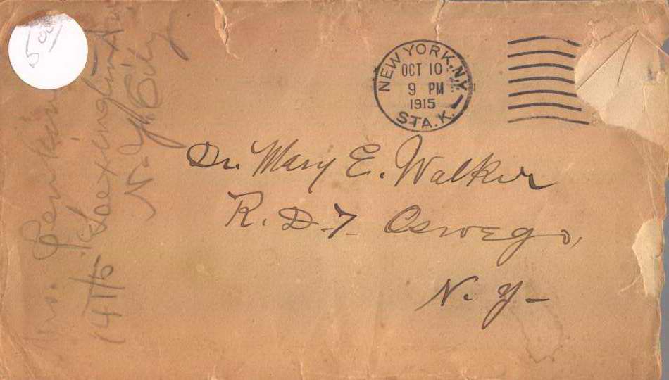 Envelope with 1915 letter - Envelope with 1915 letter