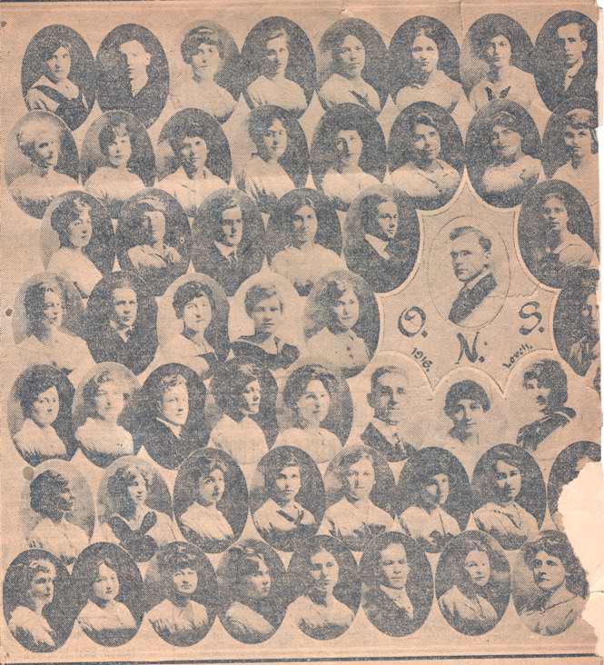 1916 ONS graduating class - 1916 graduating class
