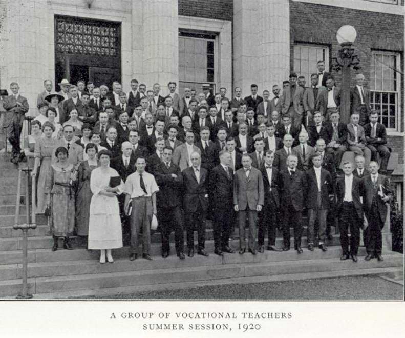 Vocational Teachers Group.  1920 Summer Session