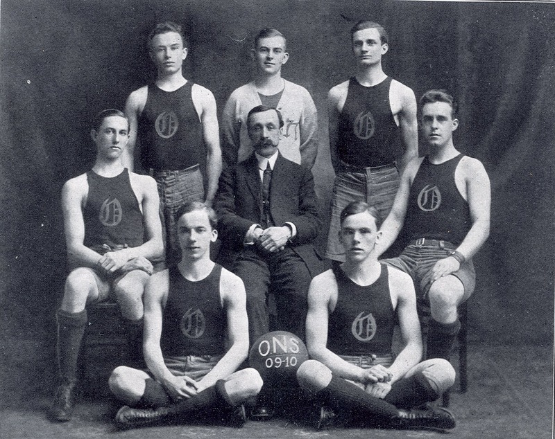 ONS Basketball Team - 1910 Oswego Normal School basketball team