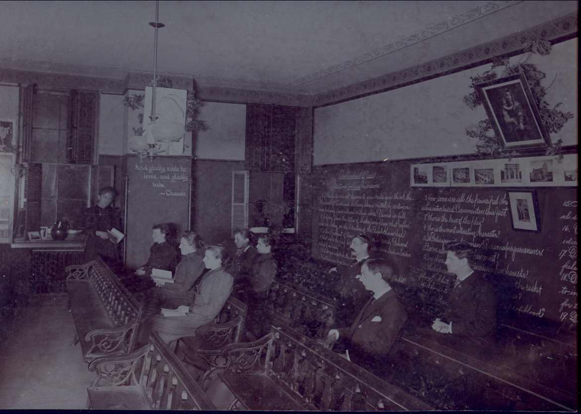Miss Scales 1893 English class