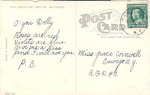Color postcard with caption, "Crescent Yacht Club, Chaumont Bay, Watertown, N.Y."
