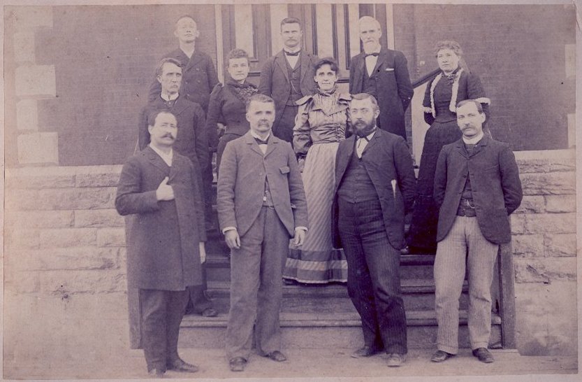 C. S. Sheldon, 2nd from right,