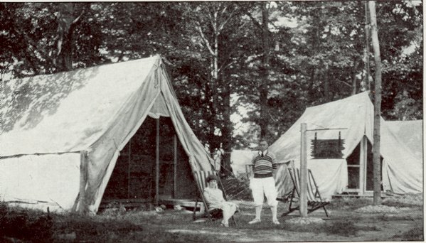 Tents at Camp Shady Shore