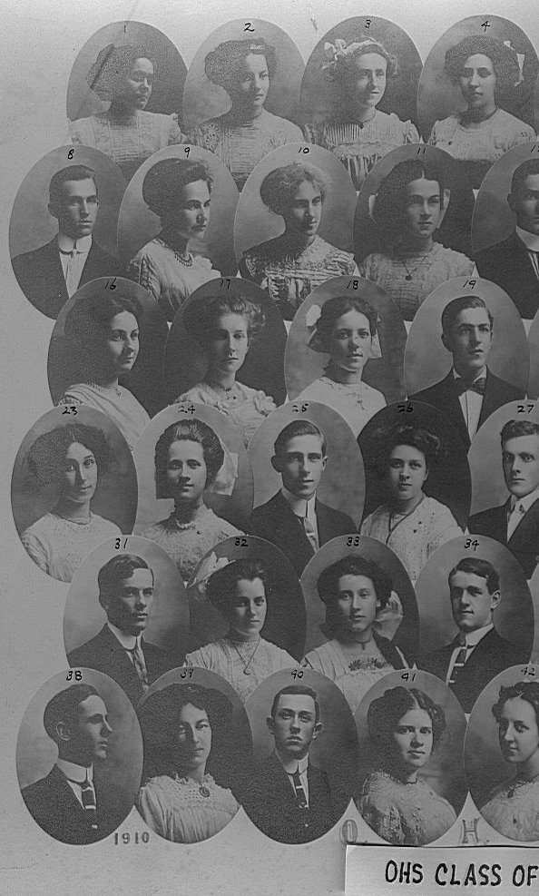 1910 Oswego High School class - 1910 Oswego High School class