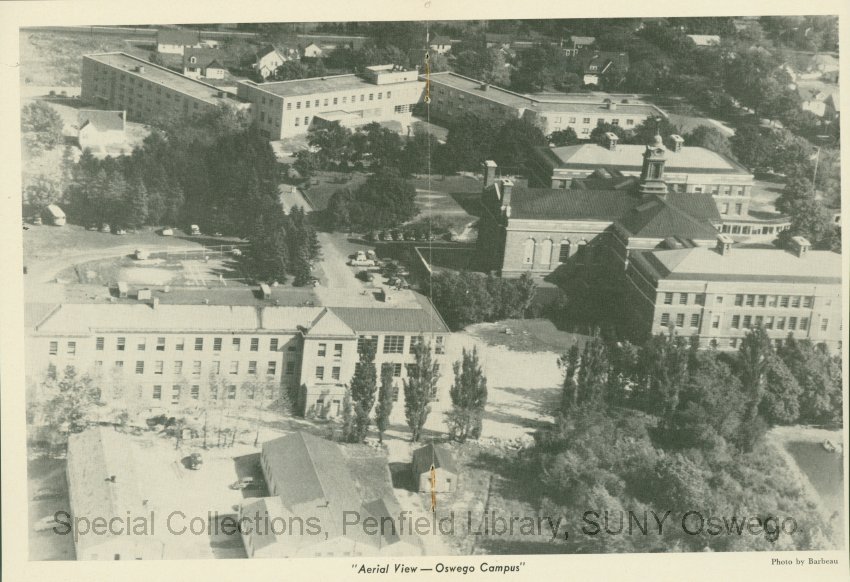 Aerial View -- Oswego Campus, circa 1950