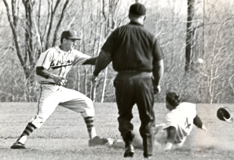 Baseball - 14-08  Sliding home.  Oswego / LeMoyne