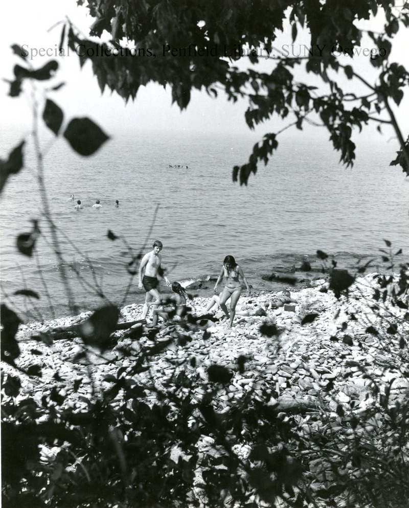Shoreline - 13c-02  Shoreline, 1950s.  Beach