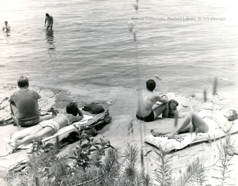 Shoreline - 13c-02  Shoreline, 1950s.  Beach
