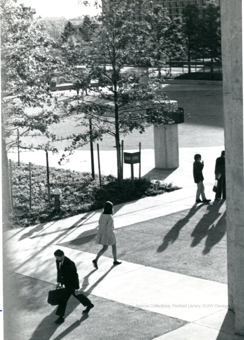 General Campus Views - 07-01  October 24, 1957.  College dorm