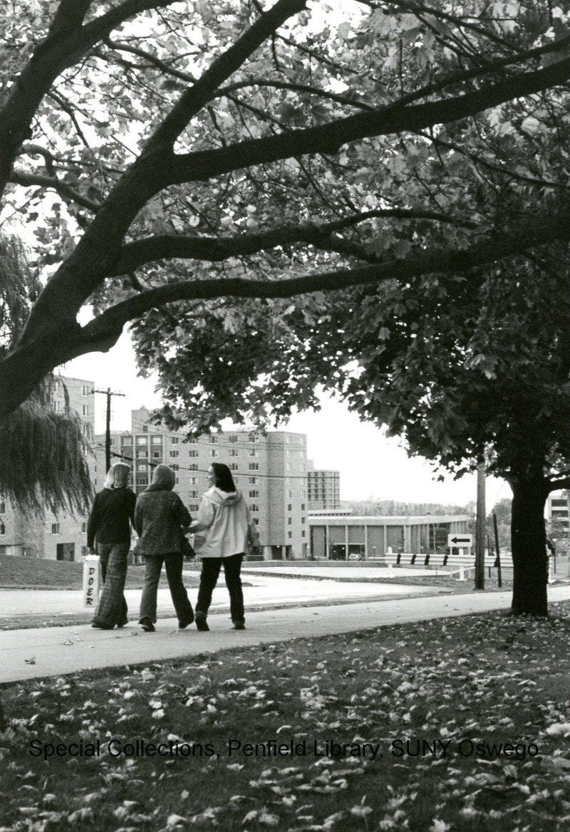 General Campus Views - 07-01  October 24, 1957.  College dorm